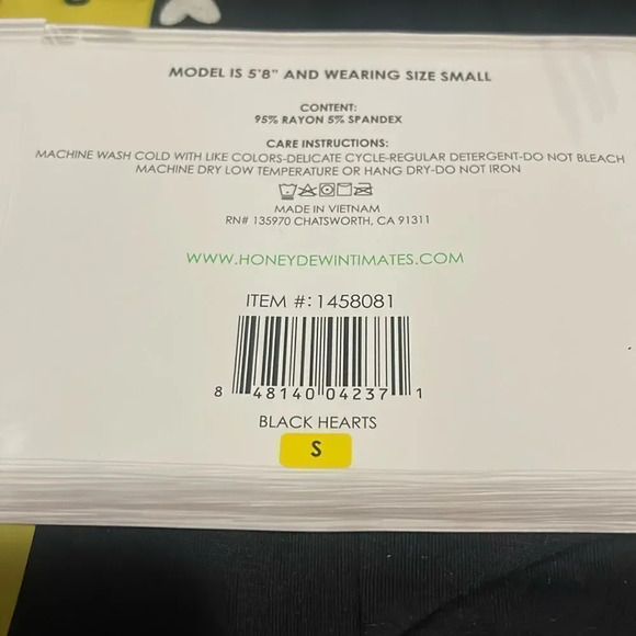 Honeydew love pajama set Small XXL - Picture 8 of 9